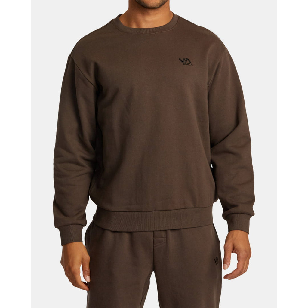 Sweat Col Rond RVCA VA Essential Mocha - Rvca Va