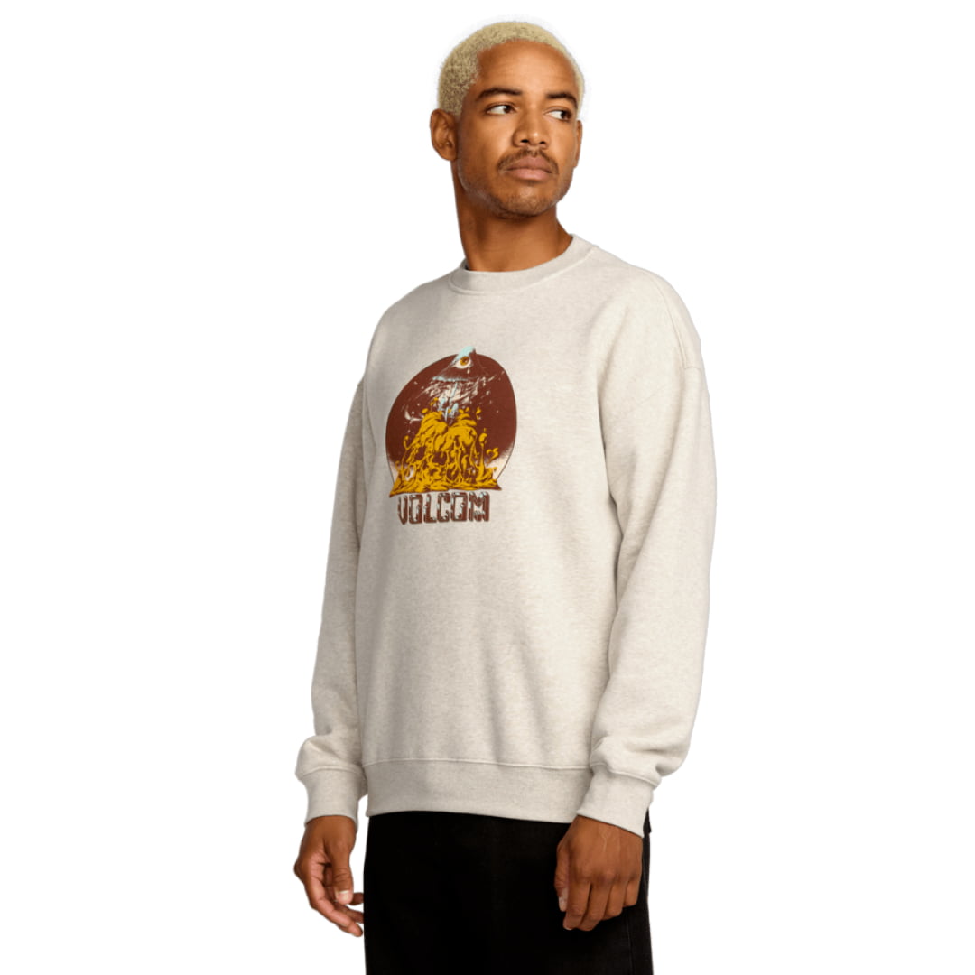 Sweat Col Rond Volcom Callum Rooney Dust Heather