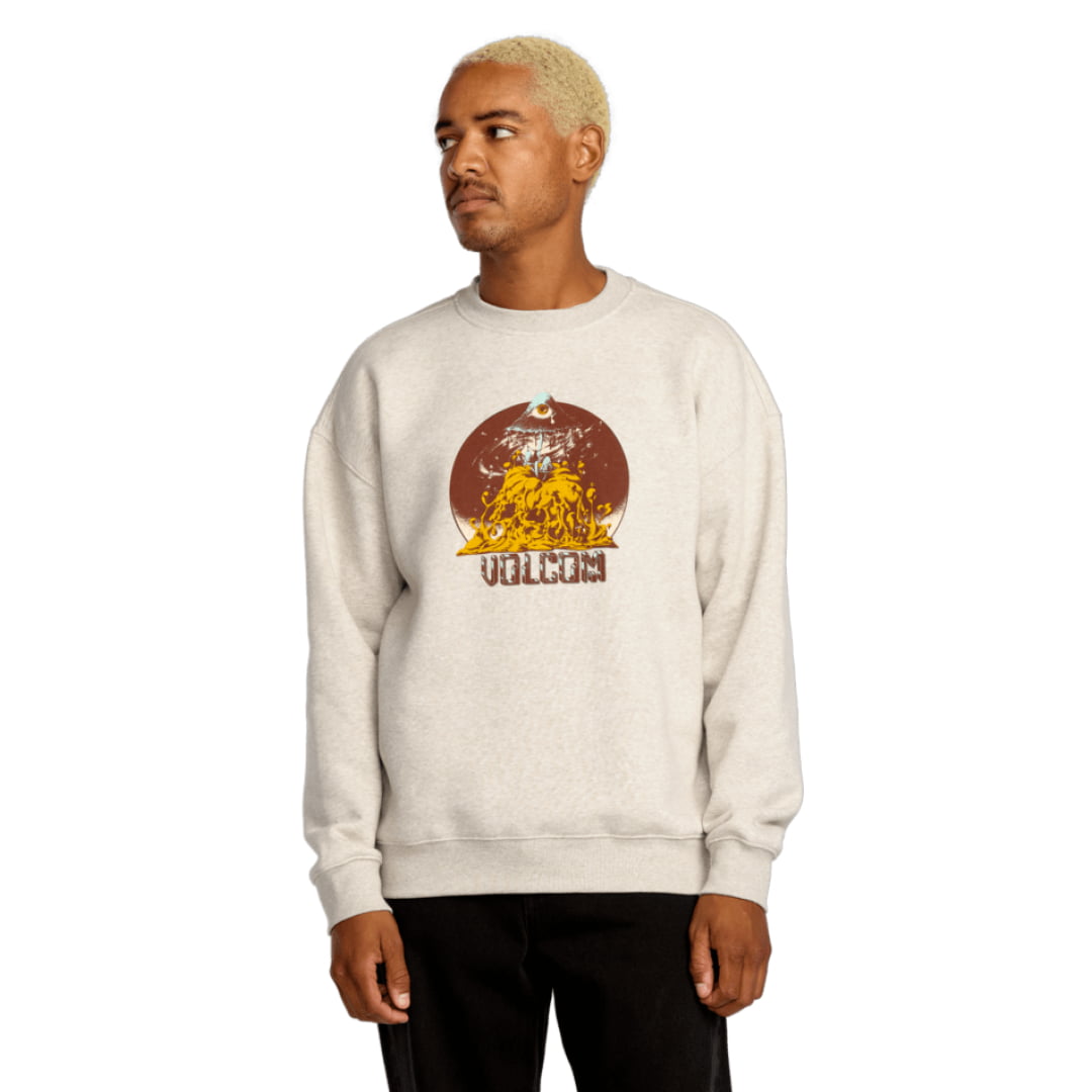 Sweat Col Rond Volcom Callum Rooney Dust Heather