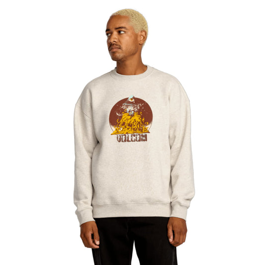 Sweat Col Rond Volcom Callum Rooney Dust Heather