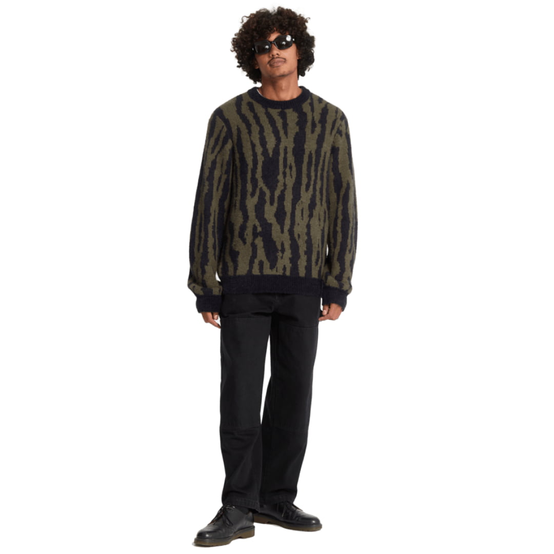 Sweat Col Rond Volcom Wazermoon Black Insidshop.com