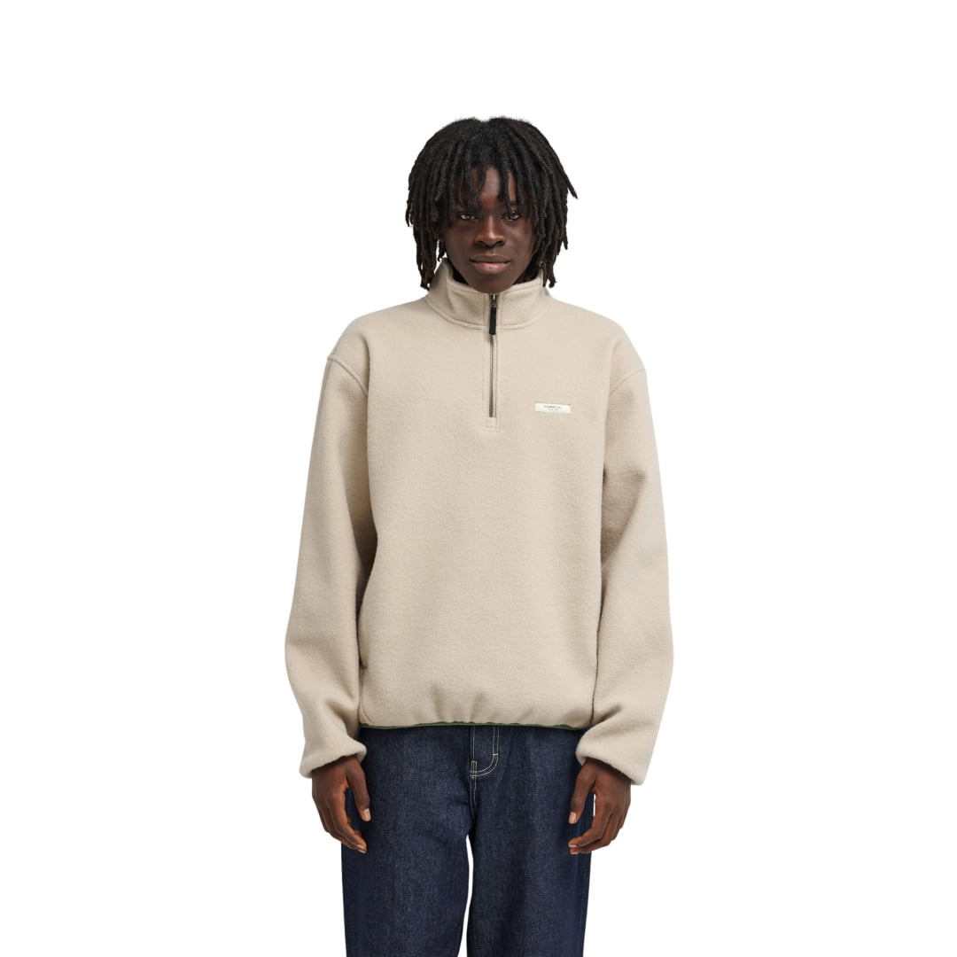 Sweat Element Sefton 1/4 Zip Oatmeal Heather - Insidshop.com