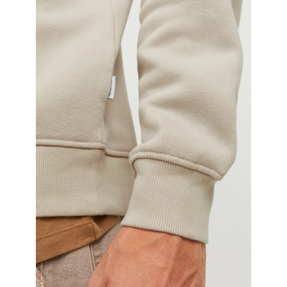 Sweat Jack & Jones JJEBRADLEY Half Zip Moonbeam - Jjebradley