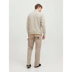 Sweat Jack & Jones JJEBRADLEY Half Zip Moonbeam - Jjebradley