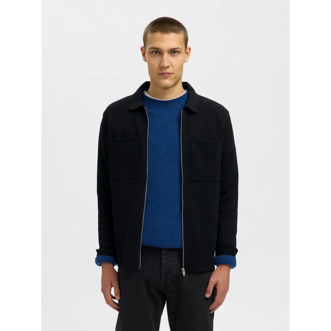 Sweat Selected SLMJACKIE Zip Black - Slmjackie