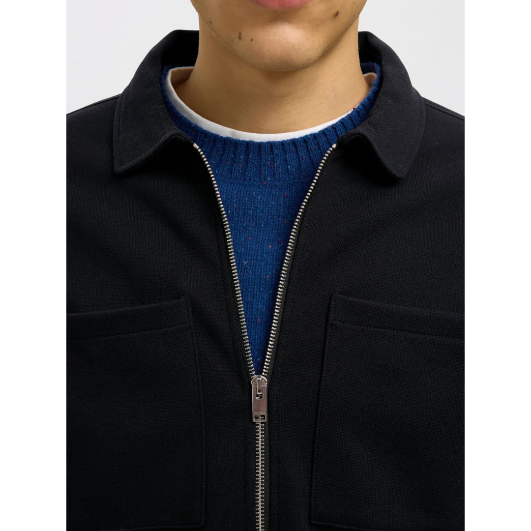 Sweat Selected SLMJACKIE Zip Black - Slmjackie