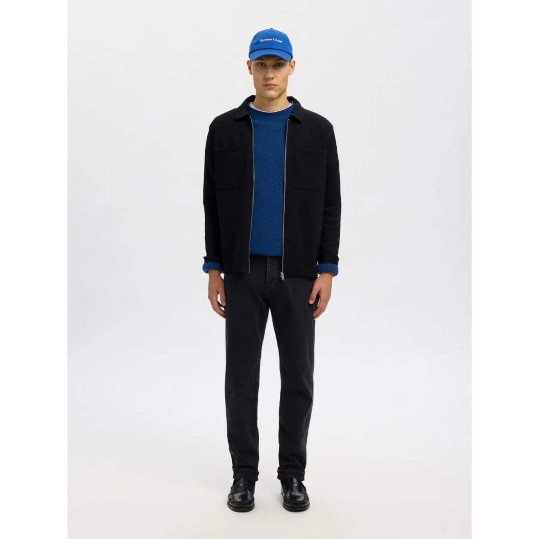 Sweat Selected SLMJACKIE Zip Black - Slmjackie