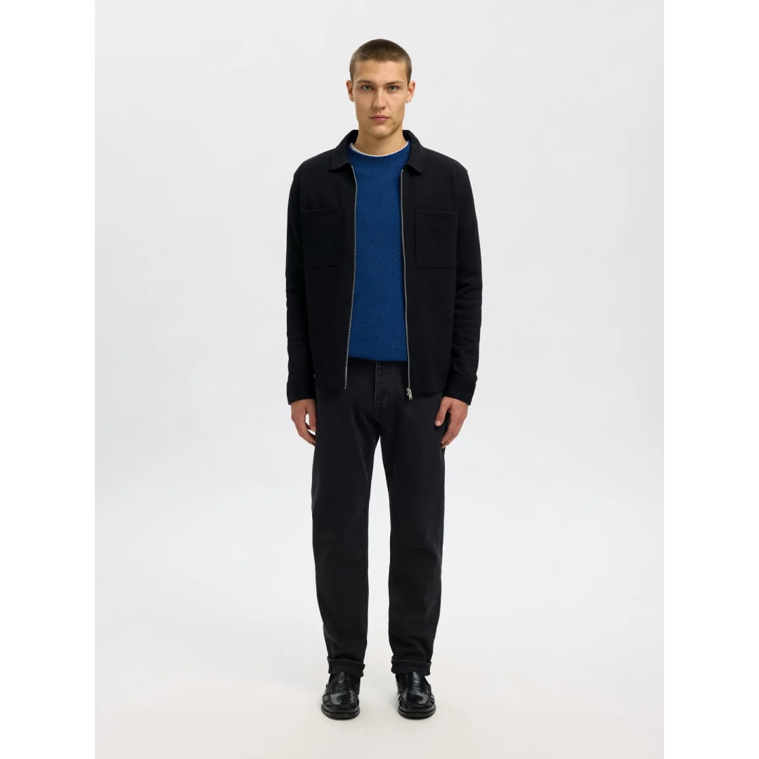 Sweat Selected SLMJACKIE Zip Black - Slmjackie