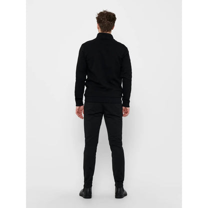 Sweat Zippé Only & Sons Onsceres Half Zip Black