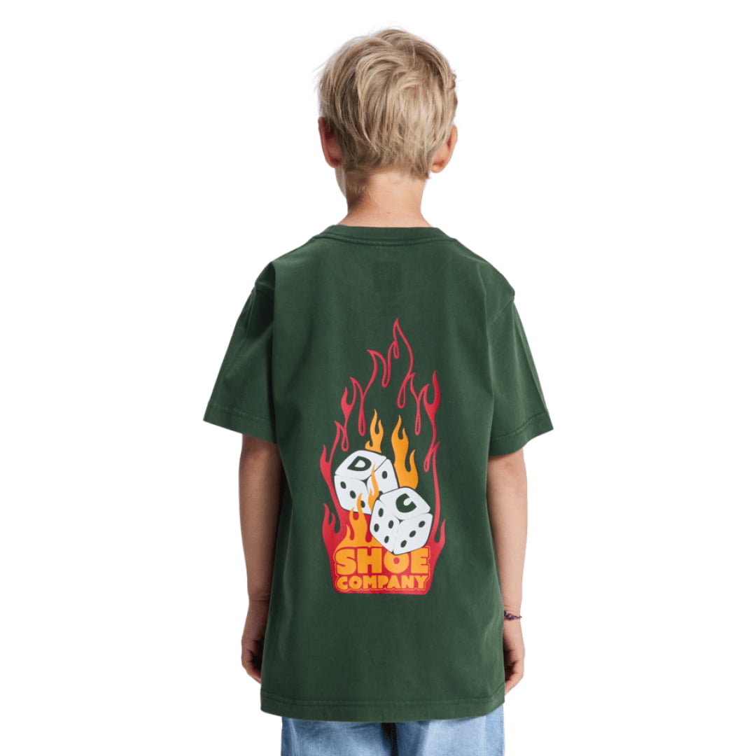 T-shirt DCShoes Burning Dice Youth HSS Ponderosa Pine