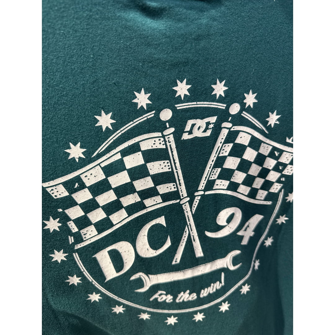 T-shirt DCShoes For The Win LHSS Deep Teal - Dcshoe Lhss