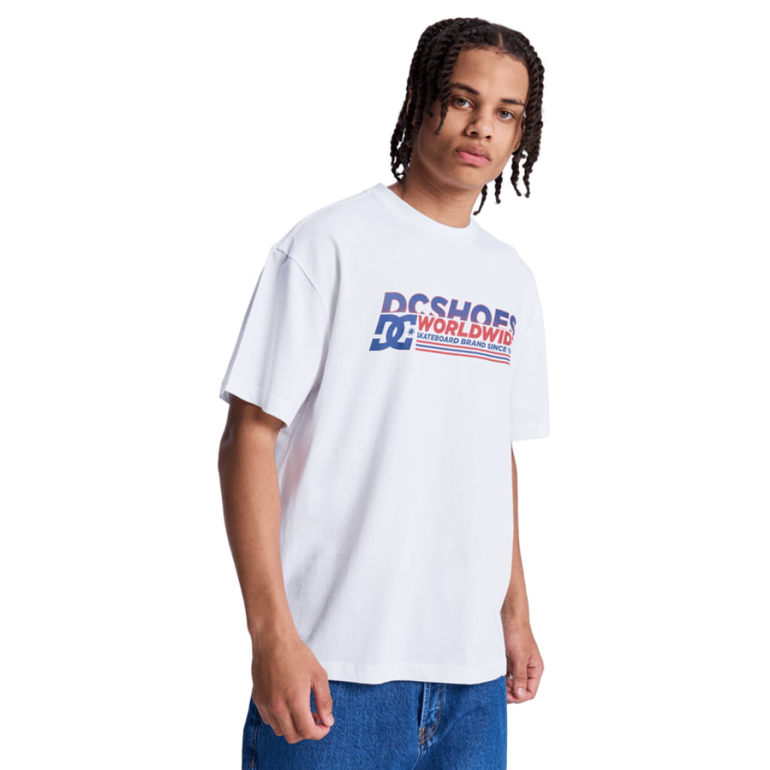 T-shirt DCShoes Queltra LHSS White - Dcshoes Lhss