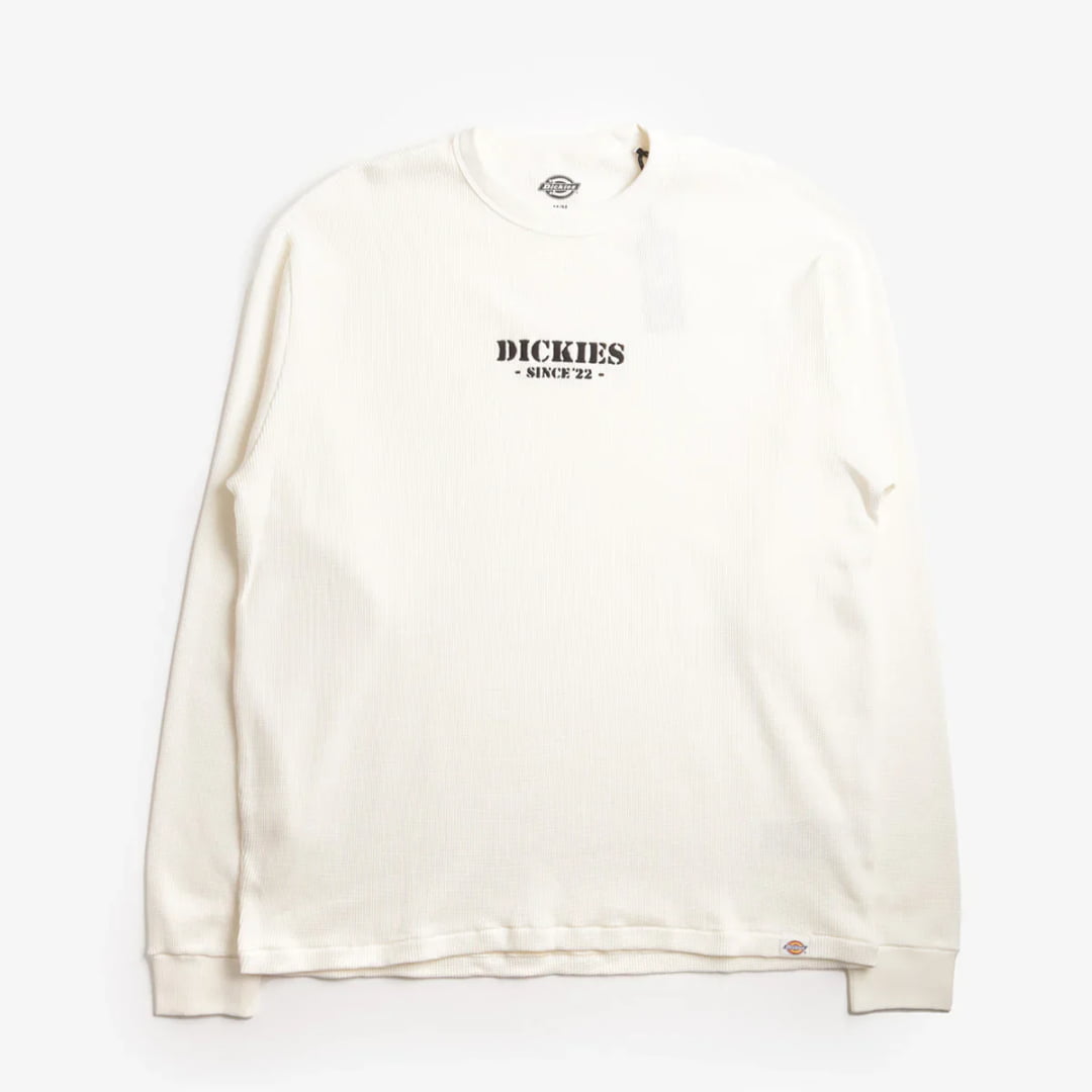 T-shirt Dickies LS Waffle Egret - Ls - Insidshop.com