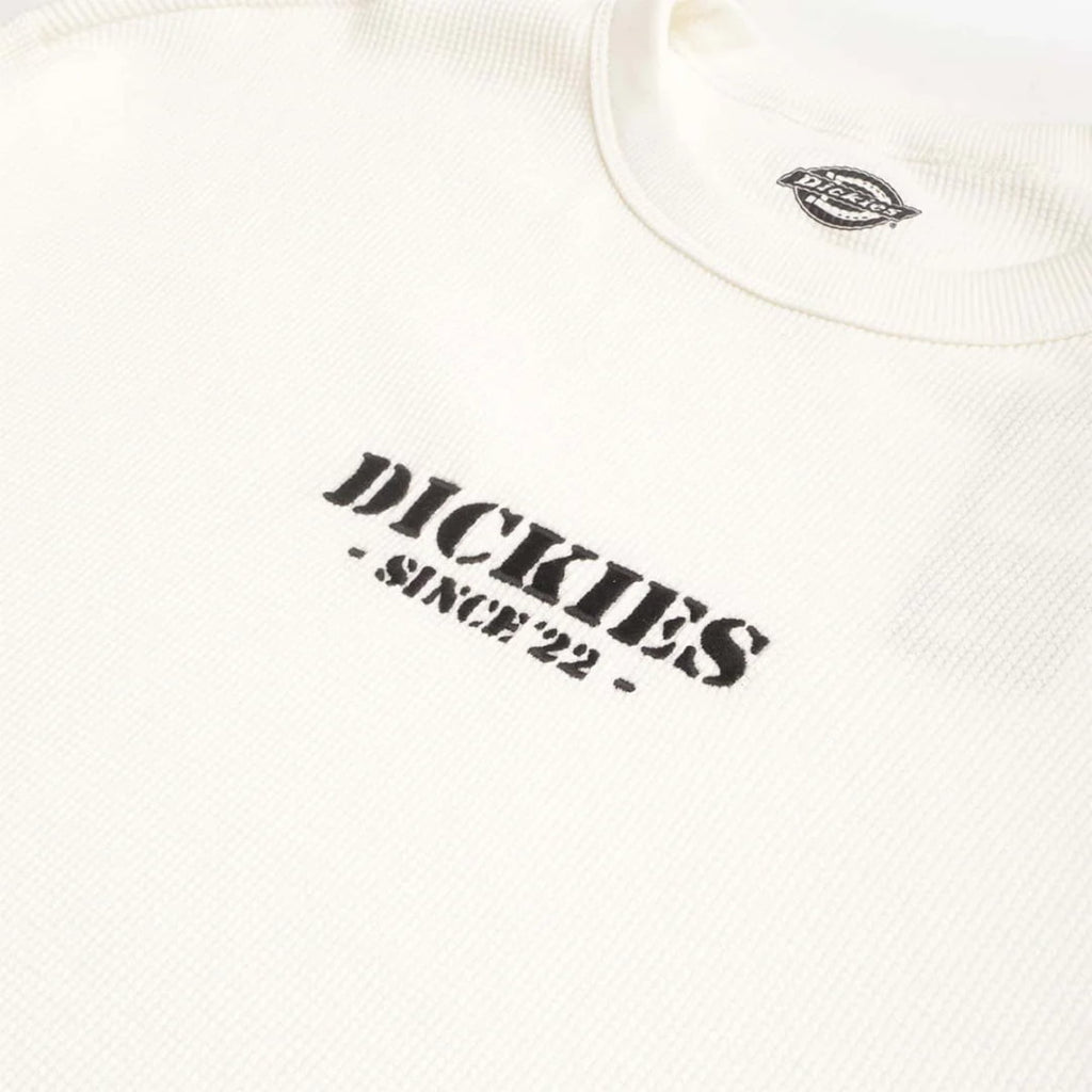 T-shirt Dickies LS Waffle Egret - Ls - Insidshop.com