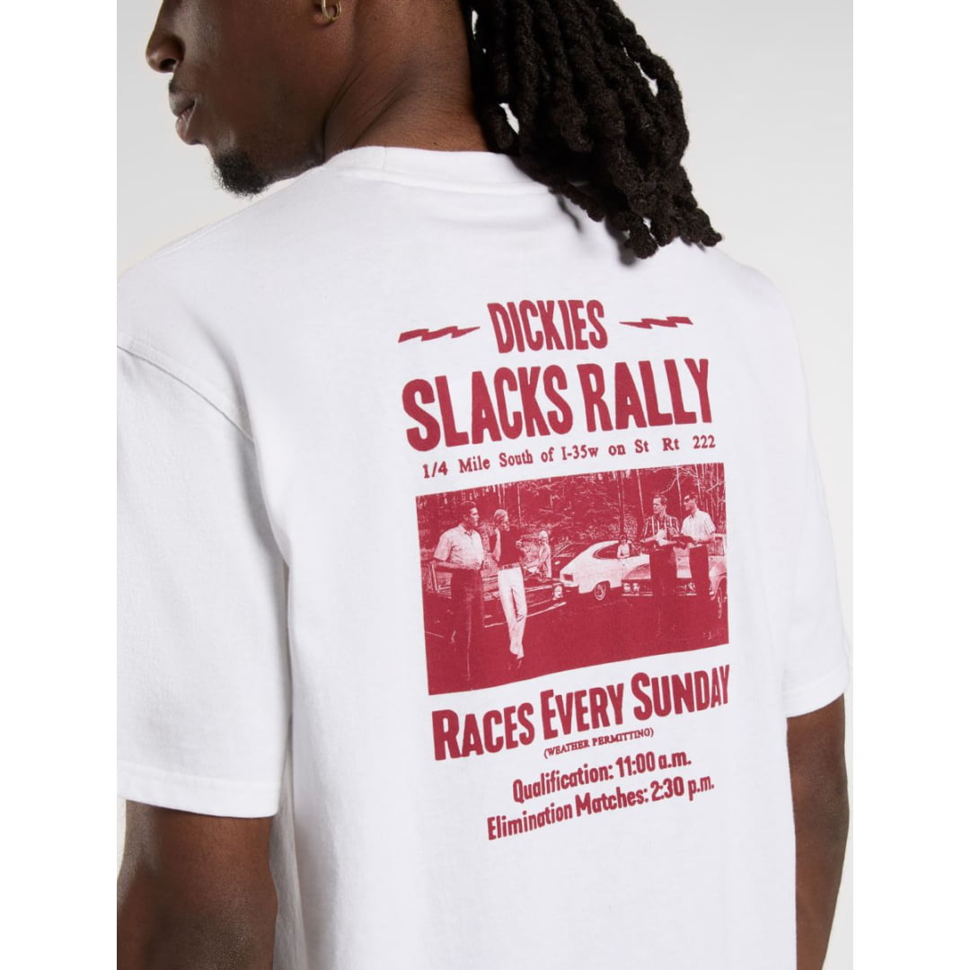 T-shirt Dickies SS Slacks Rally White - Ss - Insidshop.com