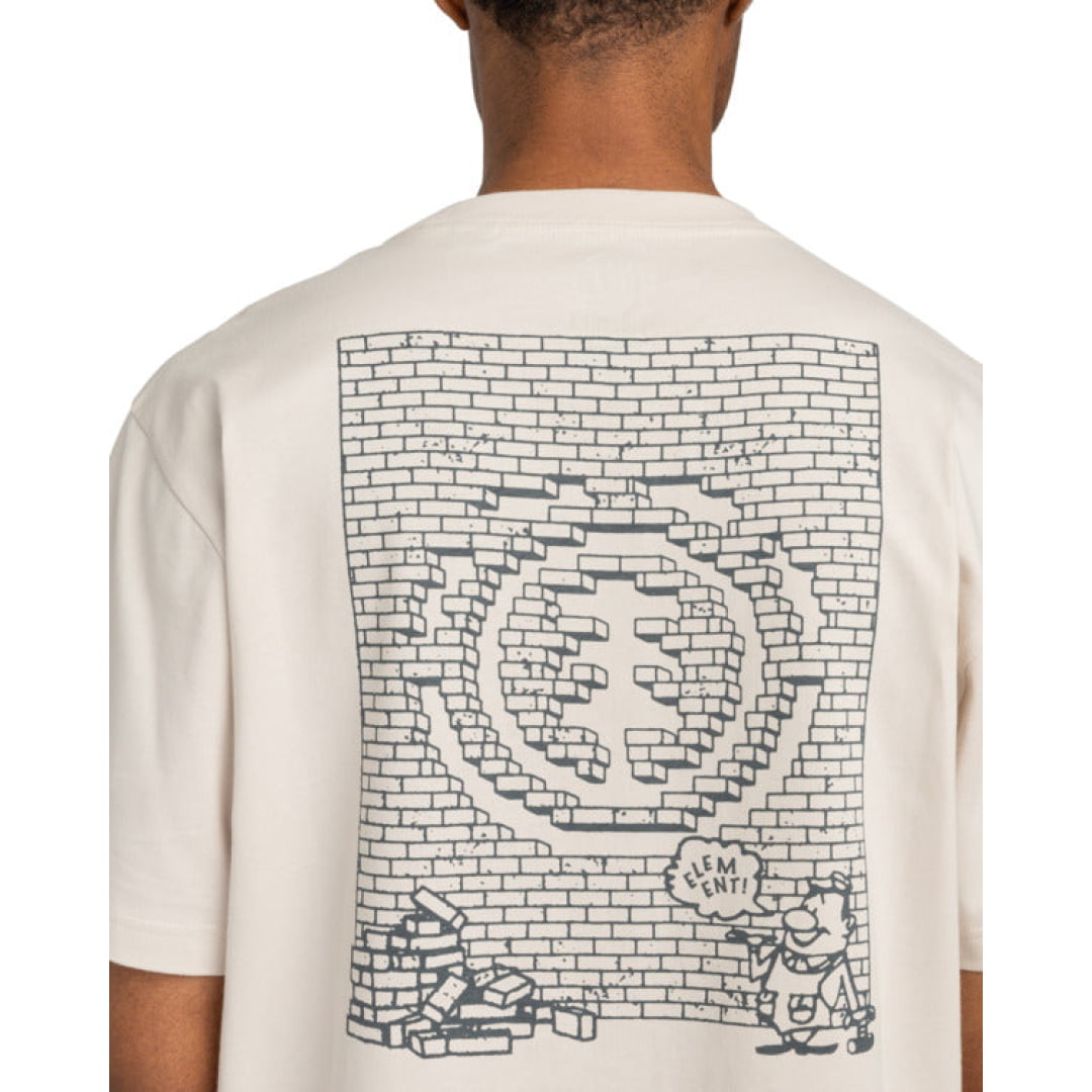 T-shirt Element Job Done SS Oat Milk - Ss - Insidshop.com