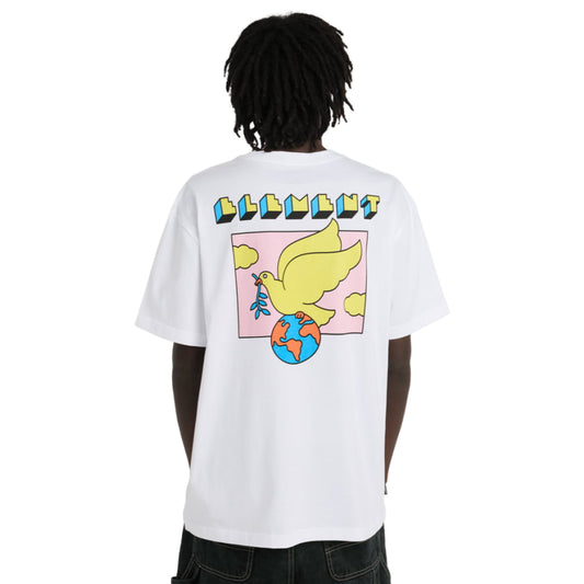 T-shirt Element World Peace SS Optic White - Ss