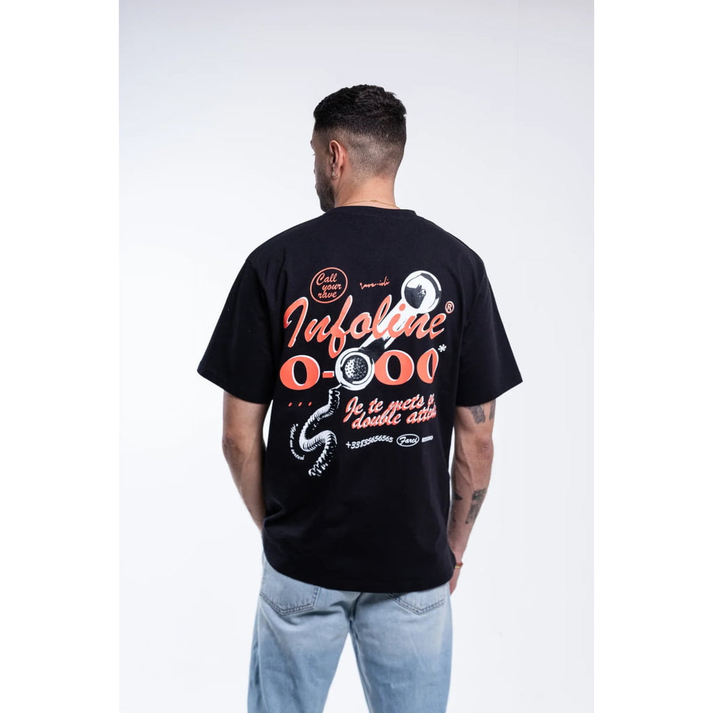 T-shirt Farci Infoline Black - Insidshop.com