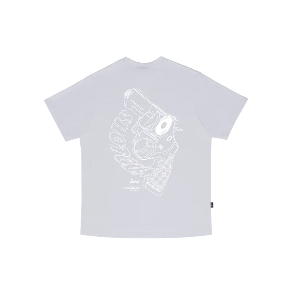 T-shirt Farci Shotgun Grey - White - Insidshop.com
