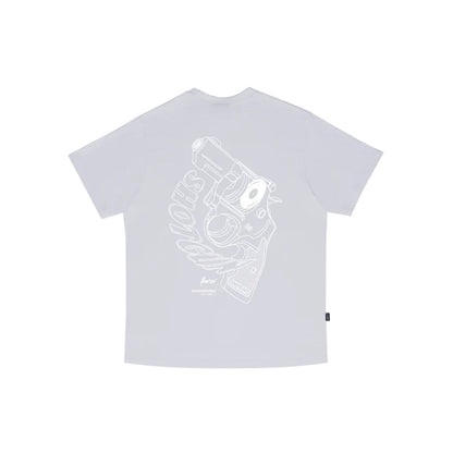 T-shirt Farci Shotgun Grey - White - Insidshop.com