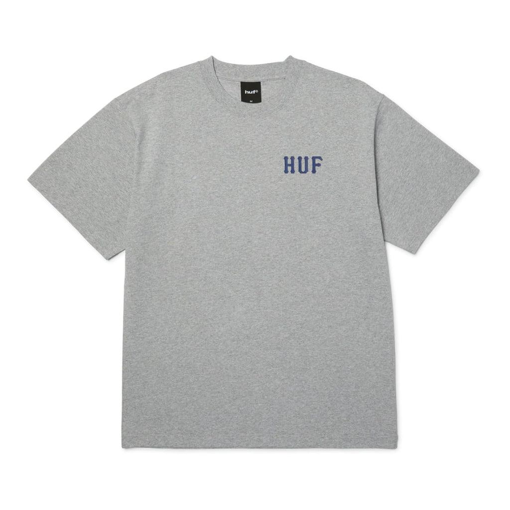 T-shirt HUF Classic H SS Heather Grey Navy - Huf h Ss