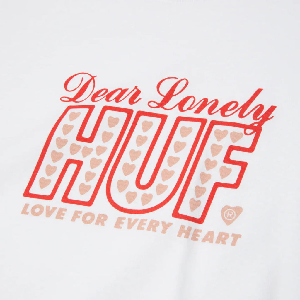 T-shirt HUF Lonely Hearts SS White - Huf Ss - Insidshop.com