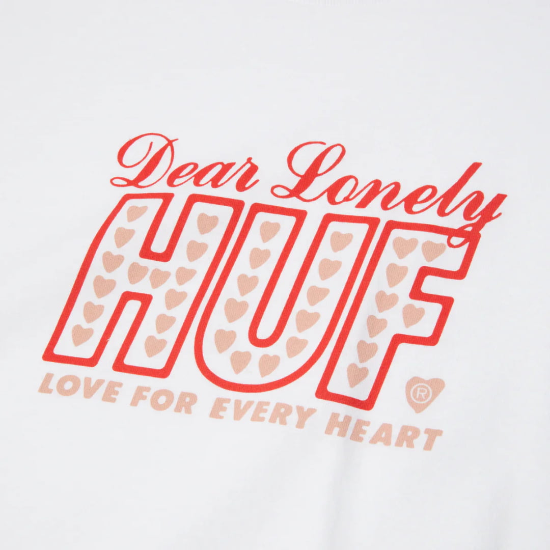 T-shirt HUF Lonely Hearts SS White - Huf Ss - Insidshop.com