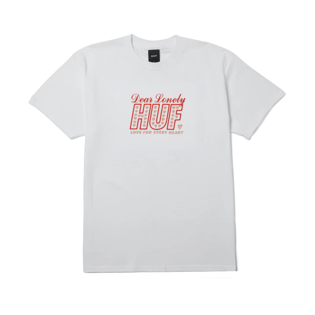 T-shirt HUF Lonely Hearts SS White - Huf Ss - Insidshop.com
