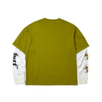 T-shirt HUF LS Leon Double Layer Top Acid Green - Huf Ls