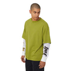 T-shirt HUF LS Leon Double Layer Top Acid Green - Huf Ls