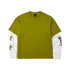 T-shirt HUF LS Leon Double Layer Top Acid Green - Huf Ls
