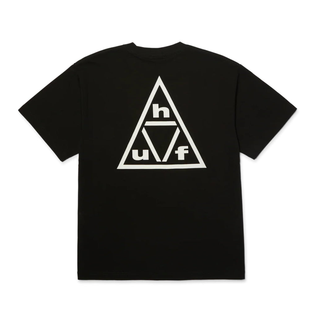 T-shirt HUF Triple Triangle SS Black White - Huf Ss