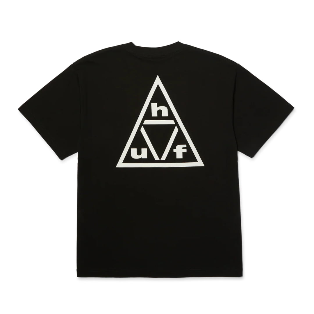 T-shirt HUF Triple Triangle SS Black White - Huf Ss