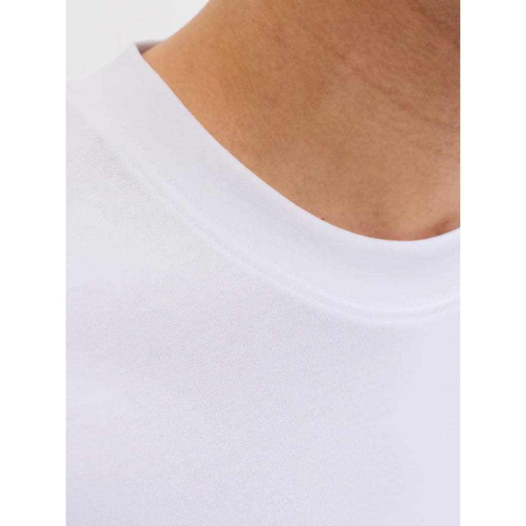 T-shirt Jack & Jones JJEBARRON SS O-Neck White - Jjebarron