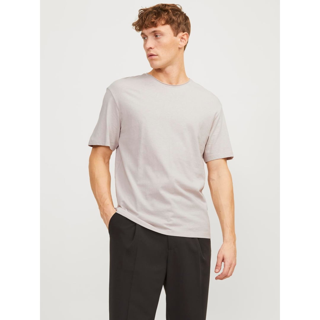 T-shirt Jack & Jones JJESUMMER Linen O-Neck Crockery