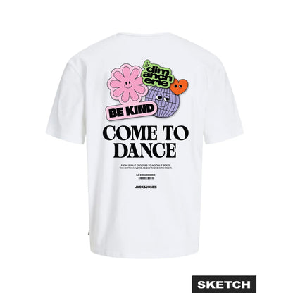 T-shirt Jack & Jones Jordimancherie C.N FT0625 Bright White
