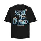 T-shirt Jack & Jones JORLES Plages SMU Black - Jorles Smu