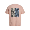 T-shirt Jack & Jones JORMONTAUK AOP Back SS Crew Neck Peach