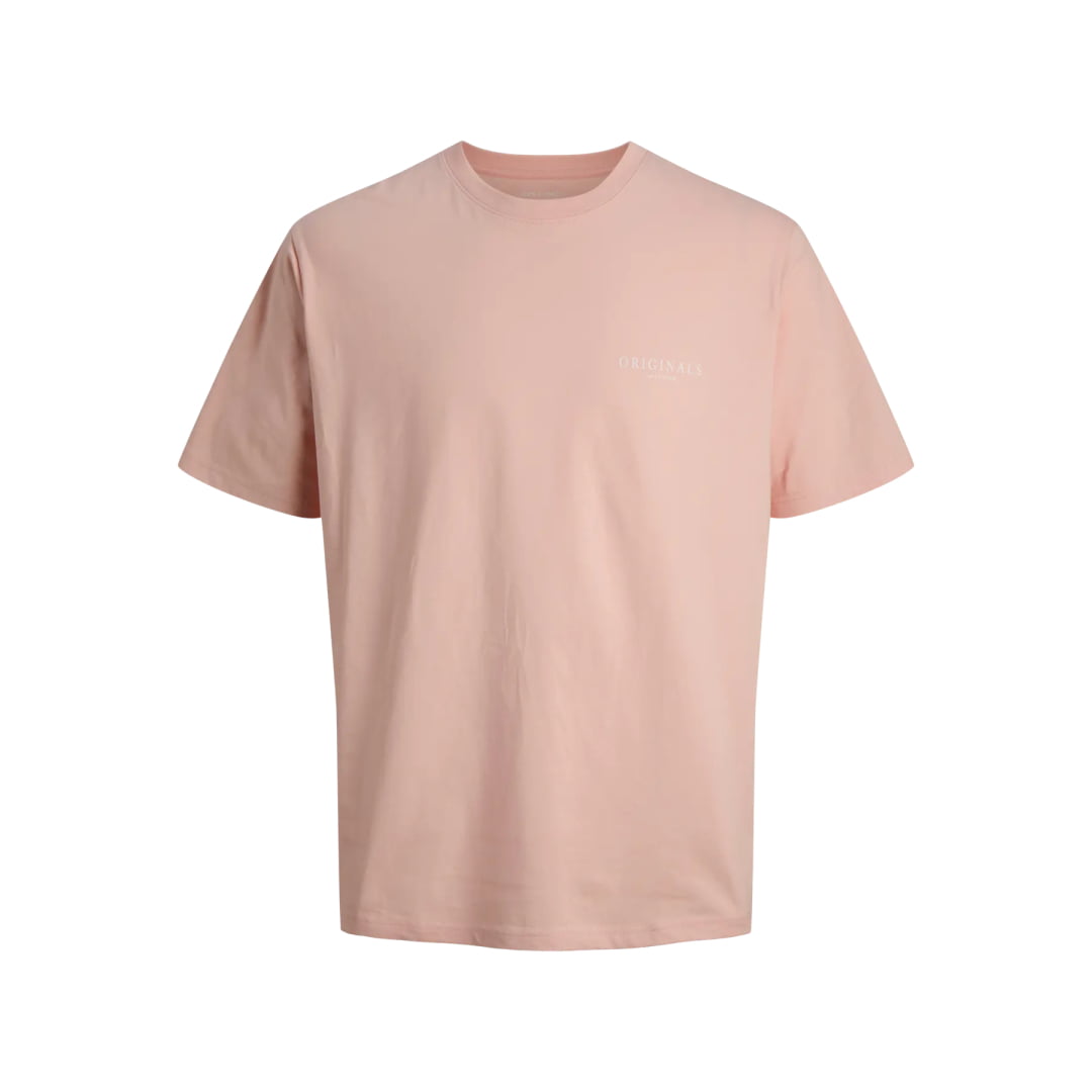 T-shirt Jack & Jones JORMONTAUK AOP Back SS Crew Neck Peach