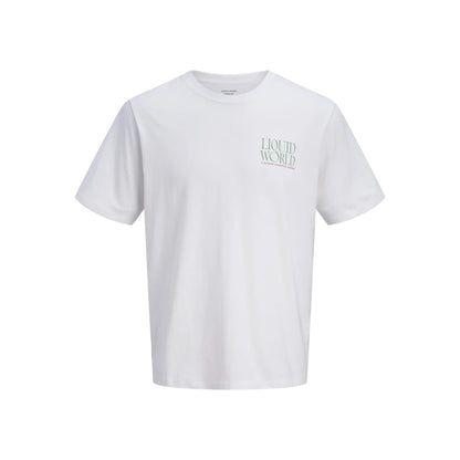 T-shirt Jack & Jones JOROCEAN SS Crew Neck Bright White