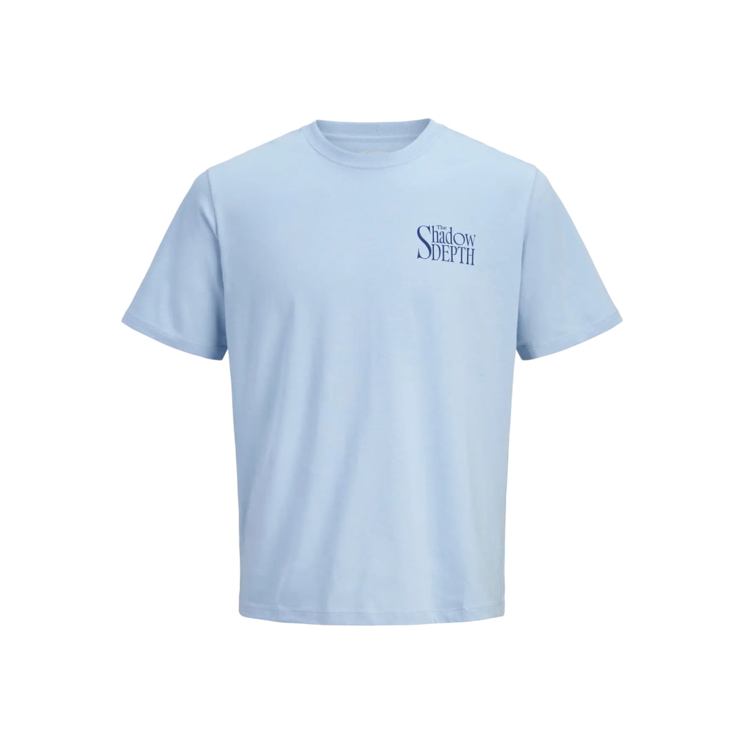 T-shirt Jack & Jones JOROCEAN SS Crew Neck Chambray Blue