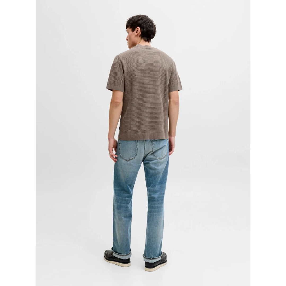 T-shirt Jack & Jones JPRBLURILEY Knit Crew Neck SS Morel
