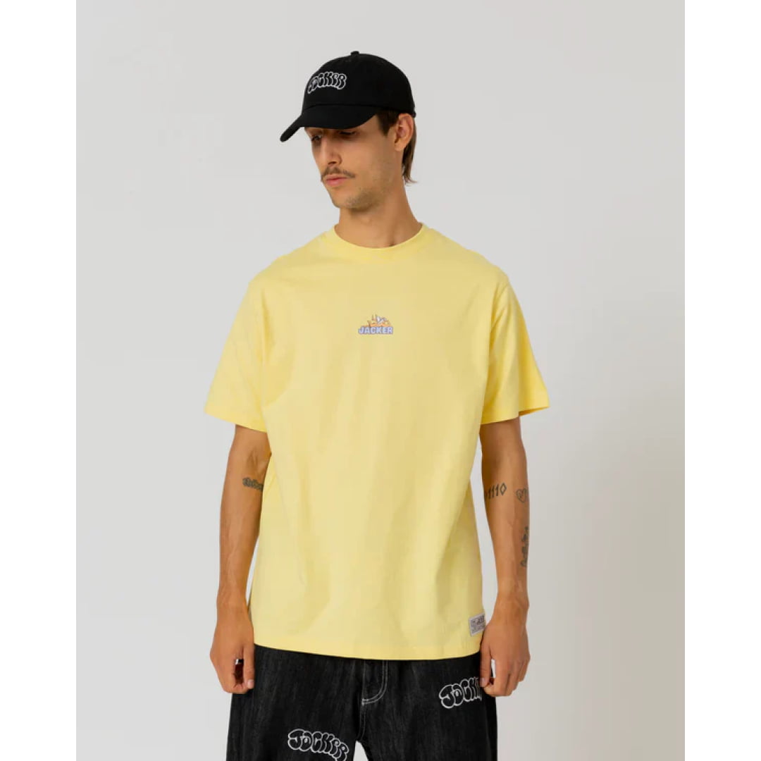 T-shirt Jacker Angels Yellow - Queen j White - Insidshop.com