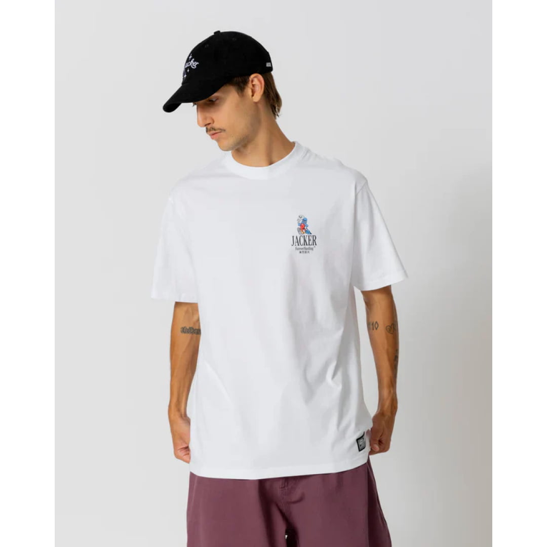 T-shirt Jacker Big Pharma White - Lobster Service Purple