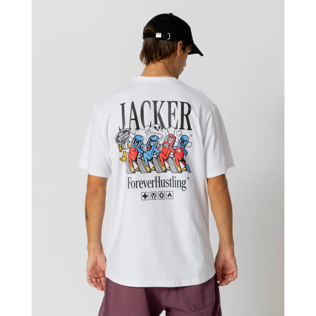 T-shirt Jacker Big Pharma White - Lobster Service Purple