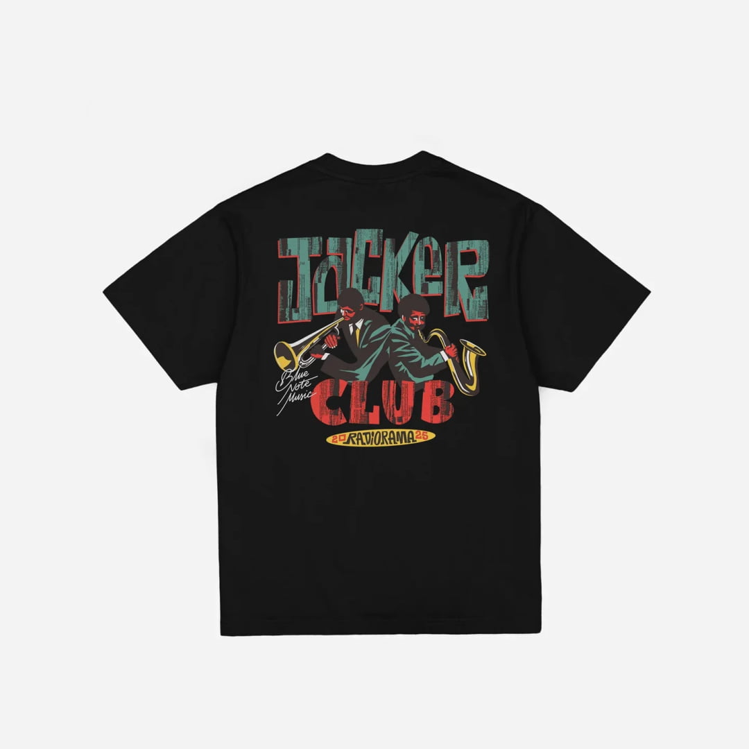 T-shirt Jacker Blue Note Black - Inferno Washed