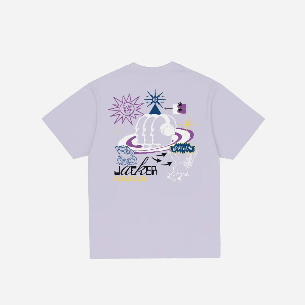 T-shirt Jacker Bristol Purple - Inferno Black Washed