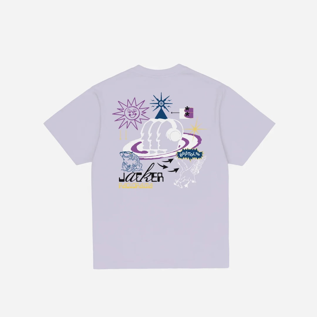 T-shirt Jacker Bristol Purple - Inferno Black Washed