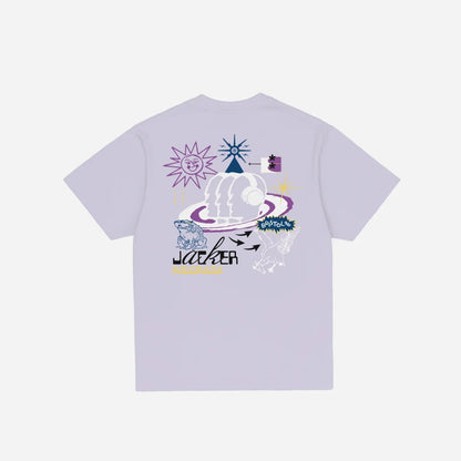 T-shirt Jacker Bristol Purple - Inferno Black Washed