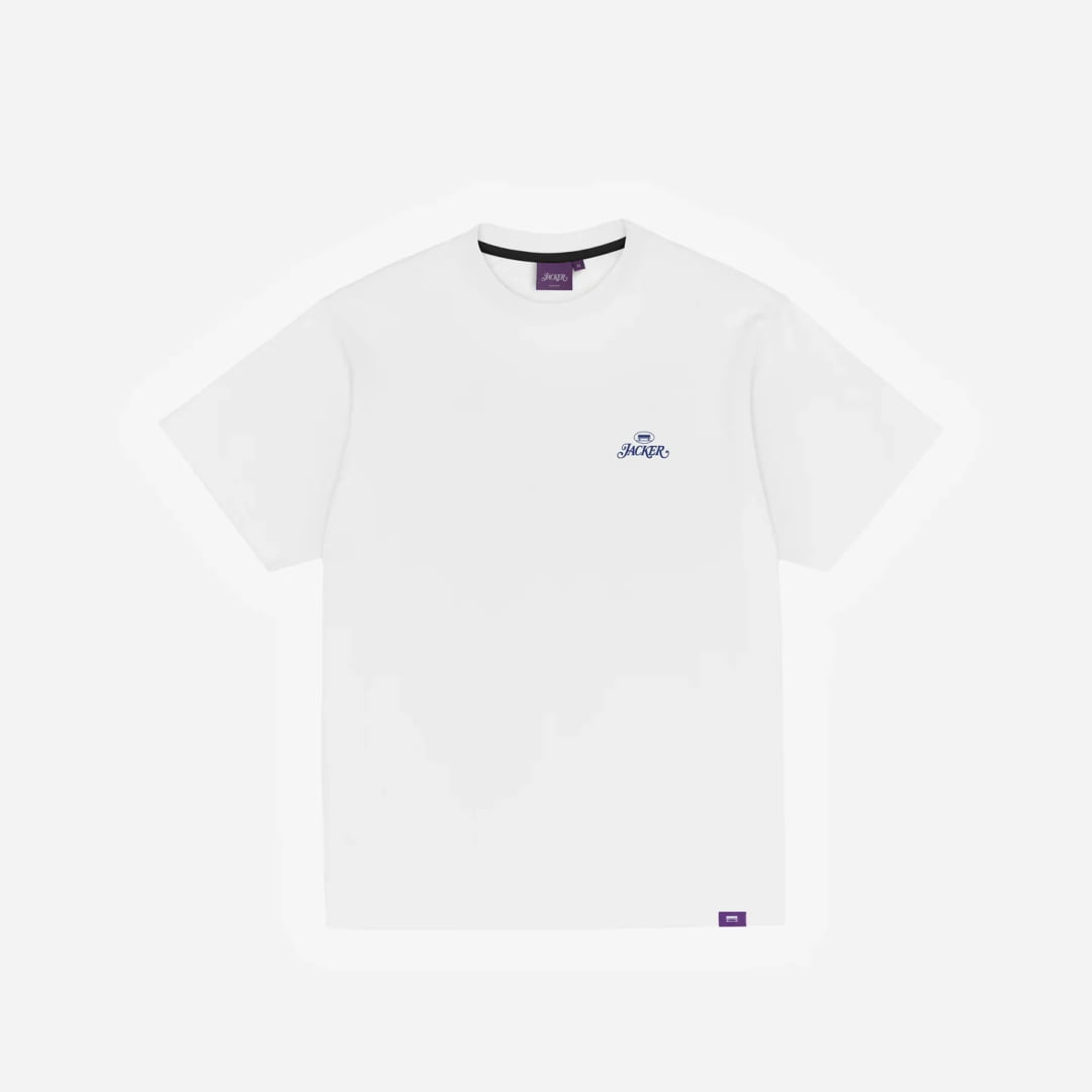 T-shirt Jacker Collective White - Inferno Black Washed